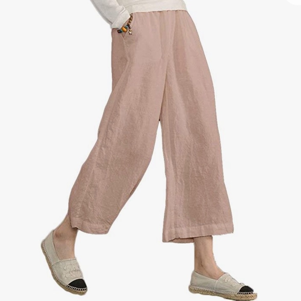 Pink Cotton Trousers